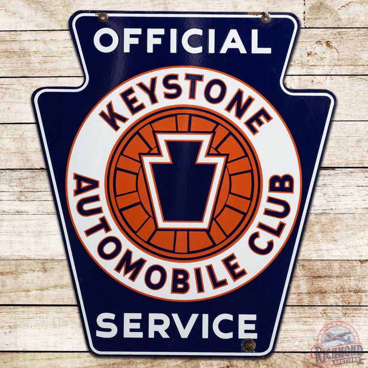 Official Keystone Automobile Club Service DSP Sign - 8.5