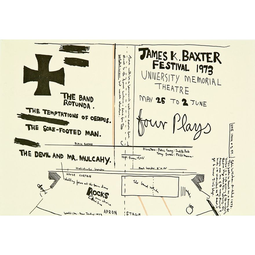Colin McCahon, 'James K Baxter Festival 1973'