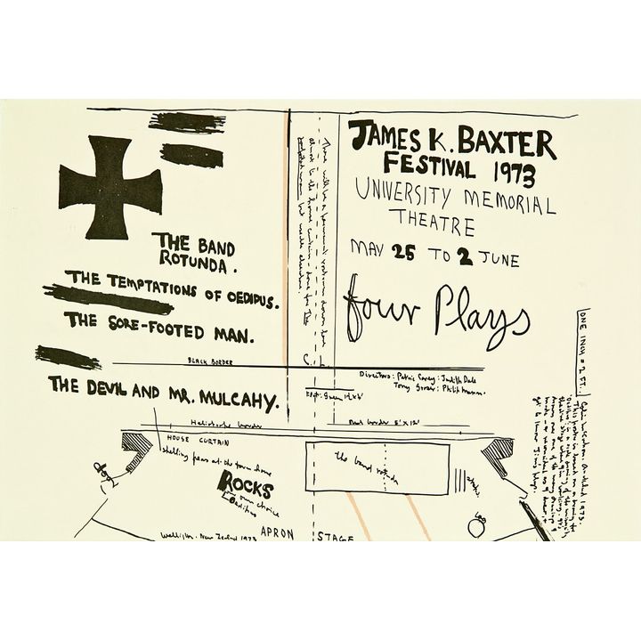 Colin McCahon, 'James K Baxter Festival 1973'