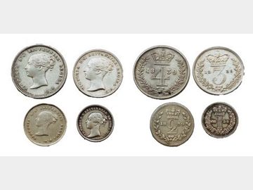 1839 VICTORIA YOUNG HEAD MAUNDY SET