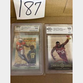 Labron James & James Clarett graded cards Mint condition