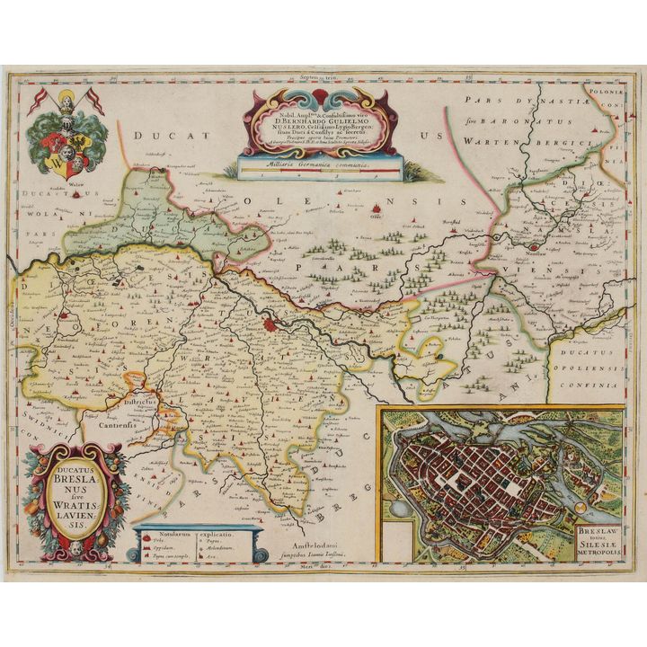 Joannes Janssonius | Ducatus Breslanus sive Wratislaviensis