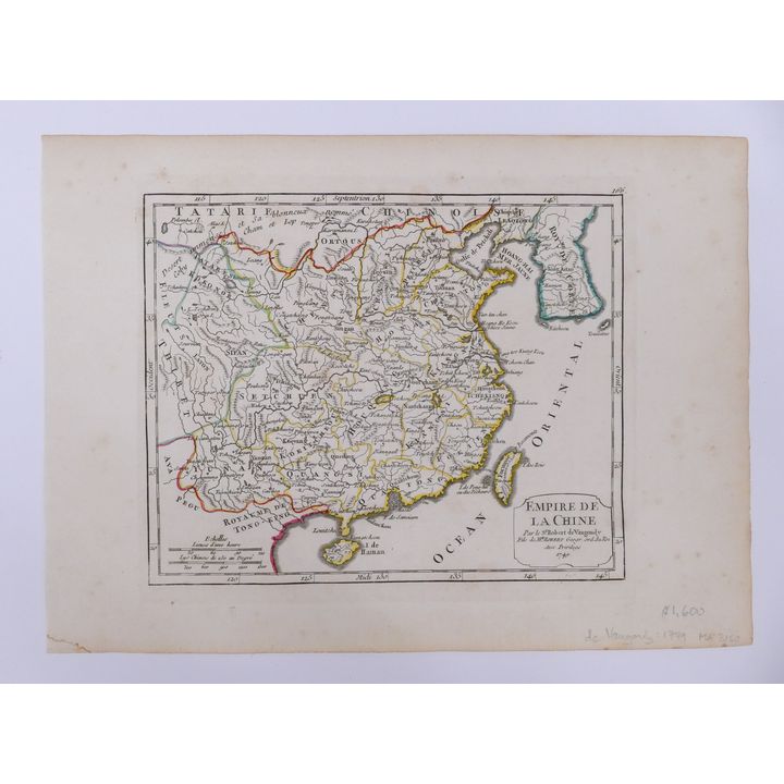 Vaugondy, Empire de la Chine. 1749