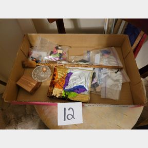 Crystal ring holder, magnetic dolls, small padlocks and other