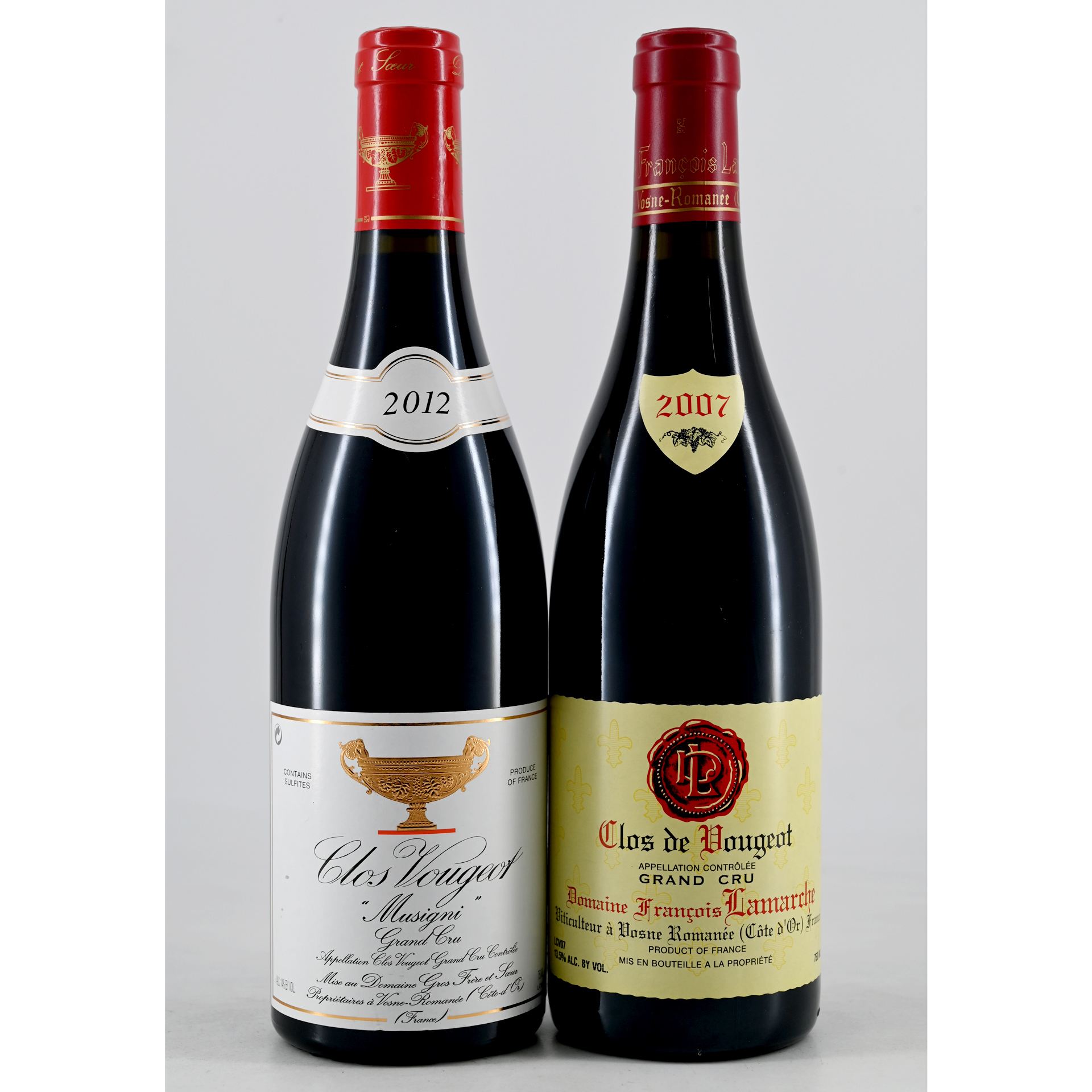 Clos Vougeot – Musigni (Gros Frère & Sœur) 2012 & François