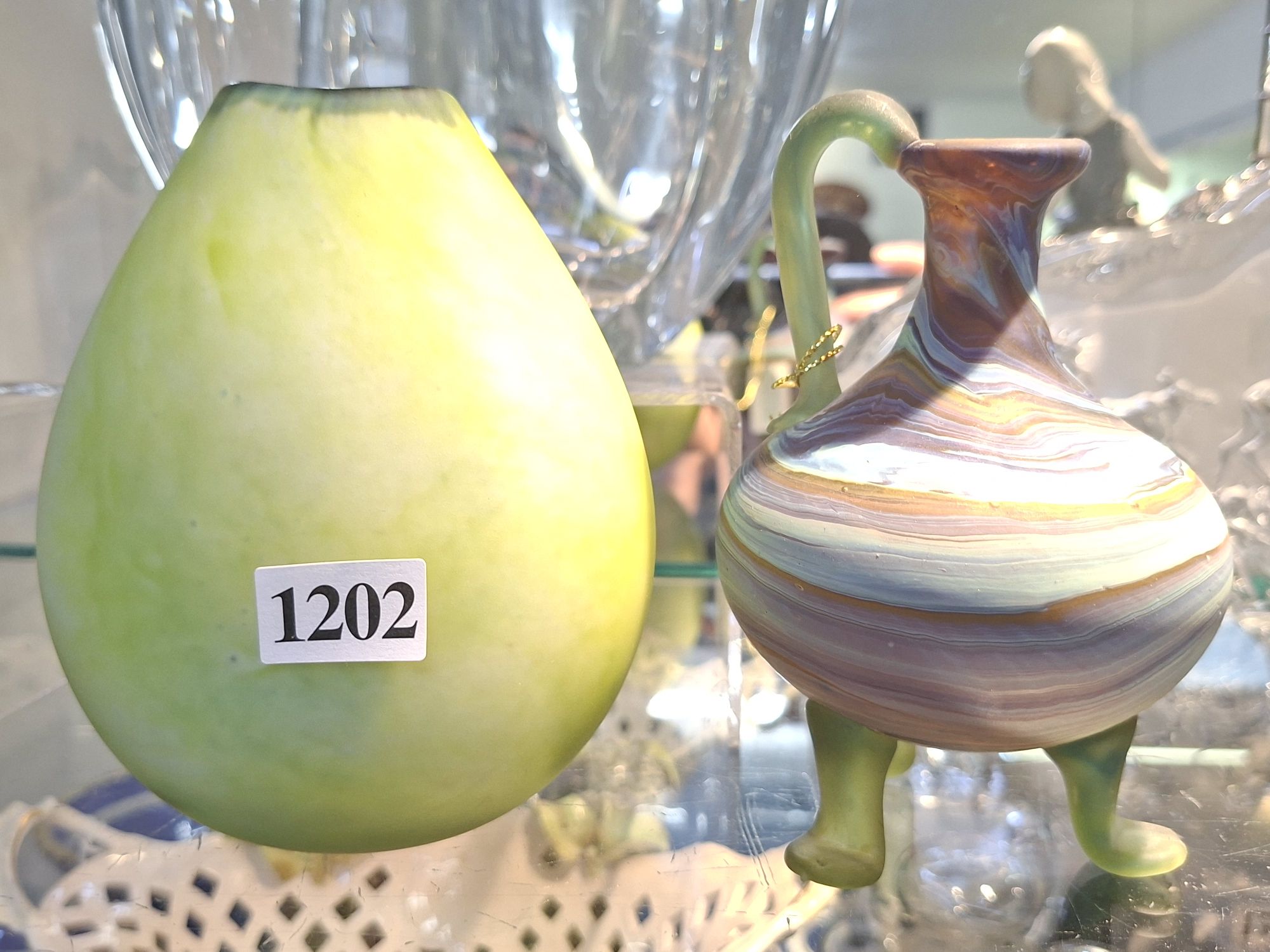 Art Glass Vase And Jug
