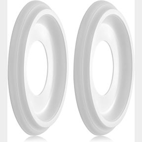 2PACKS MOLDED NYLON CEILING MEDALLION FOR LIGHT FIXTURES AND CEILING FANS, 10"OD X 4"ID X 1-2/8 "P (FITS CANOPIES UP TO7-1/4") WHI