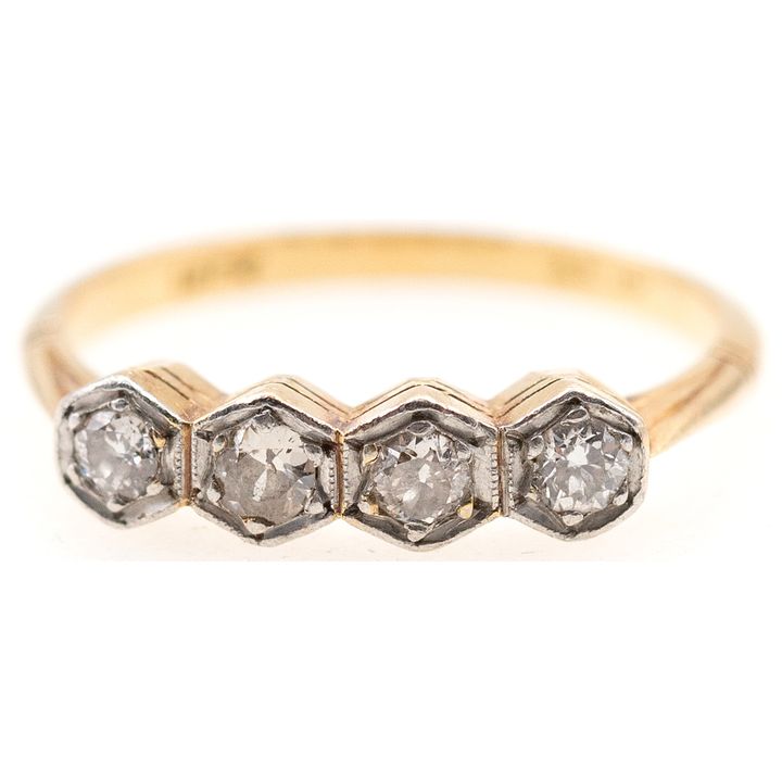 18ct Gold Ring, 1960s, VGC