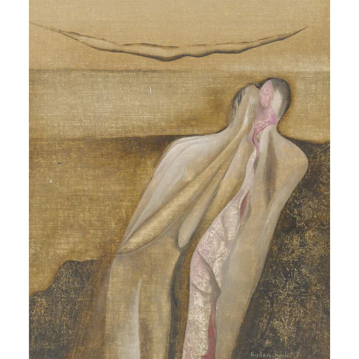 Kristian Kodet ''Untitled'' (Figures) 1981 Oil