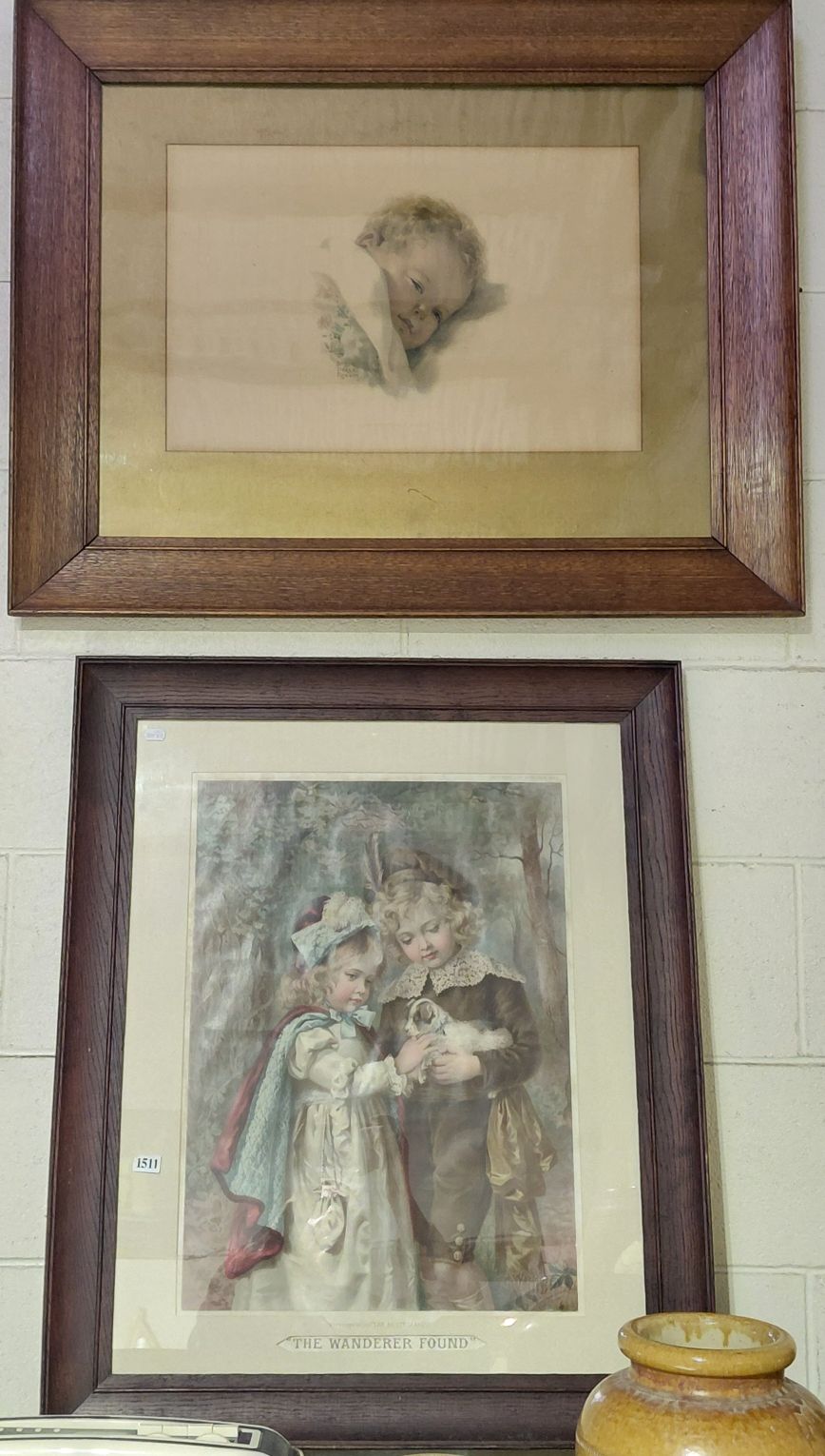 TWO ANTIQUE FRAMED PRINTS