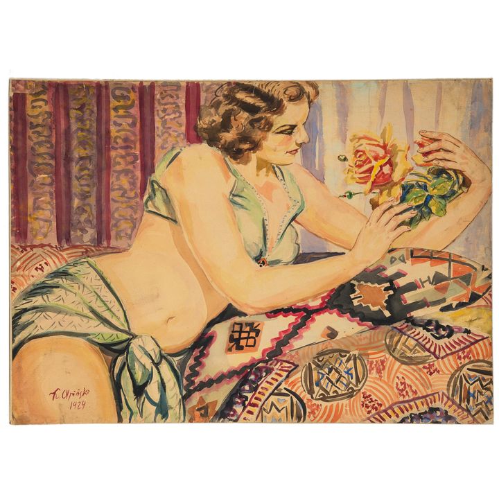 Jan Kazimierz Olpiński | Dziewczyna z różami, 1929 r.