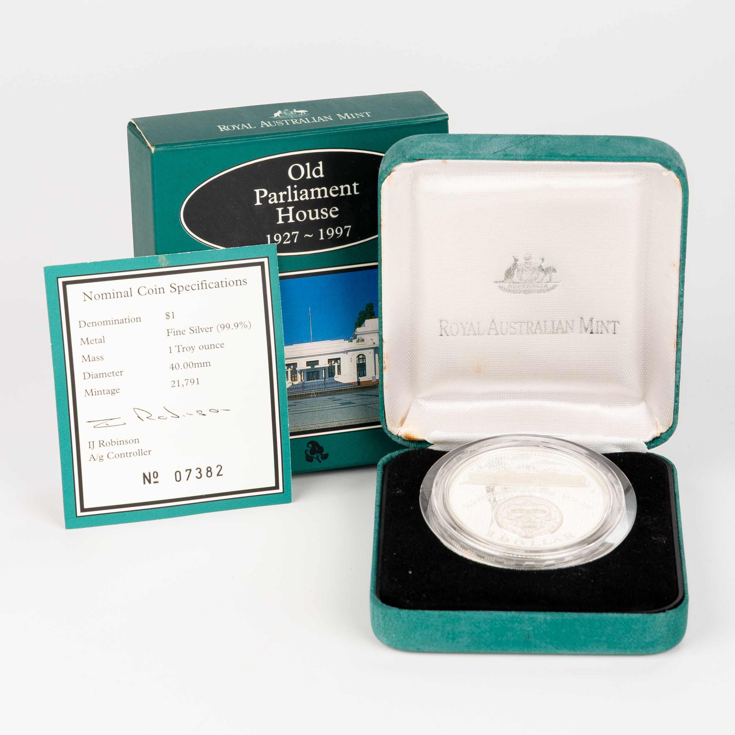 Elizabeth II, RAM - Old Parliament House, One Dollar, 1997, FDC