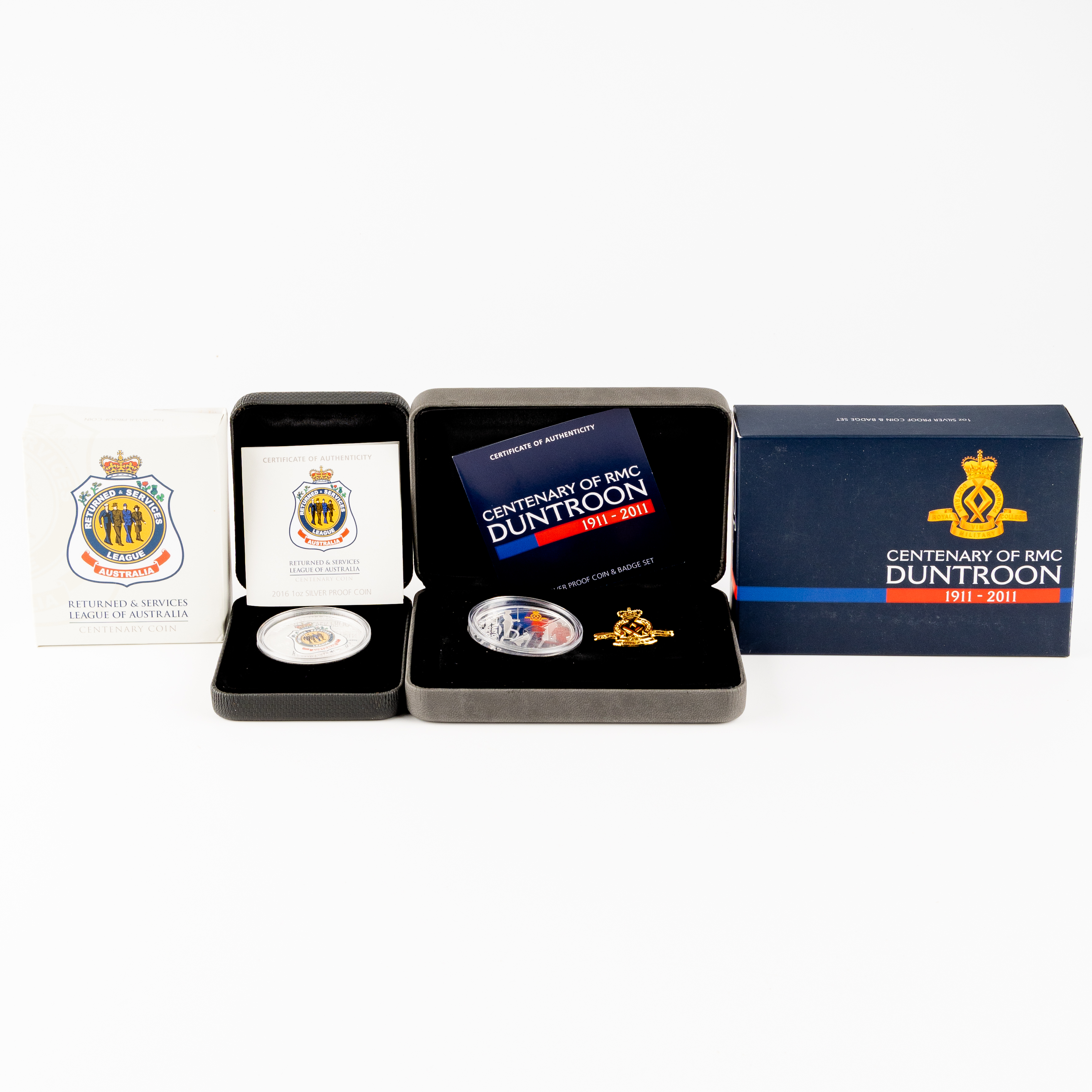 31 · Perth Mint - Centenary of RMC Duntroon & RSL Centenary, One Dollar, 2011 - 2016,  FDC