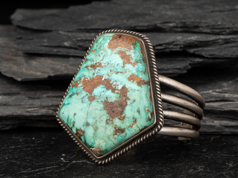 Edison Sandy Smith (Diné , 20th century) Heavy Sterling Silver