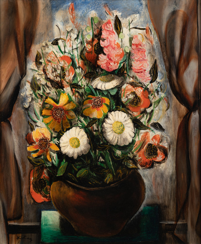 Moise Kisling
(French/Polish, 1891-1953) 
Fleurs, 1928