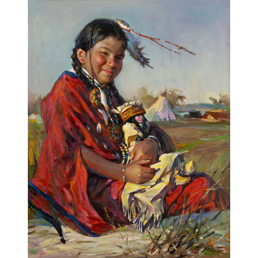 Tai Wei (1944- ): Sioux Indian Girl