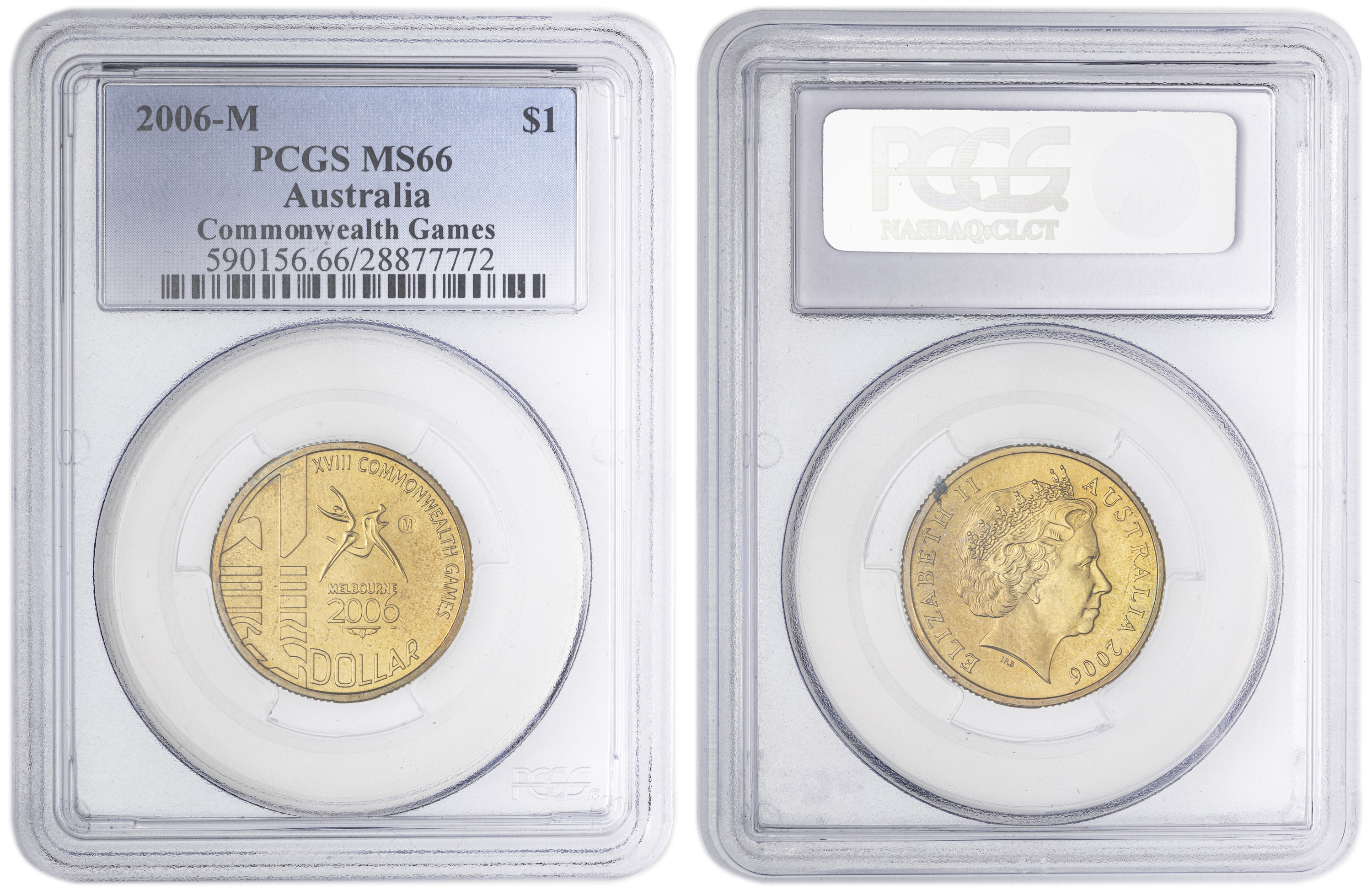 Commonwealth Games , One Dollar, 2006-M, PCGS MS66