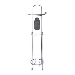 Toilet Roll Holder + Dispenser Bathroom Accessories Chrome 66cm |
