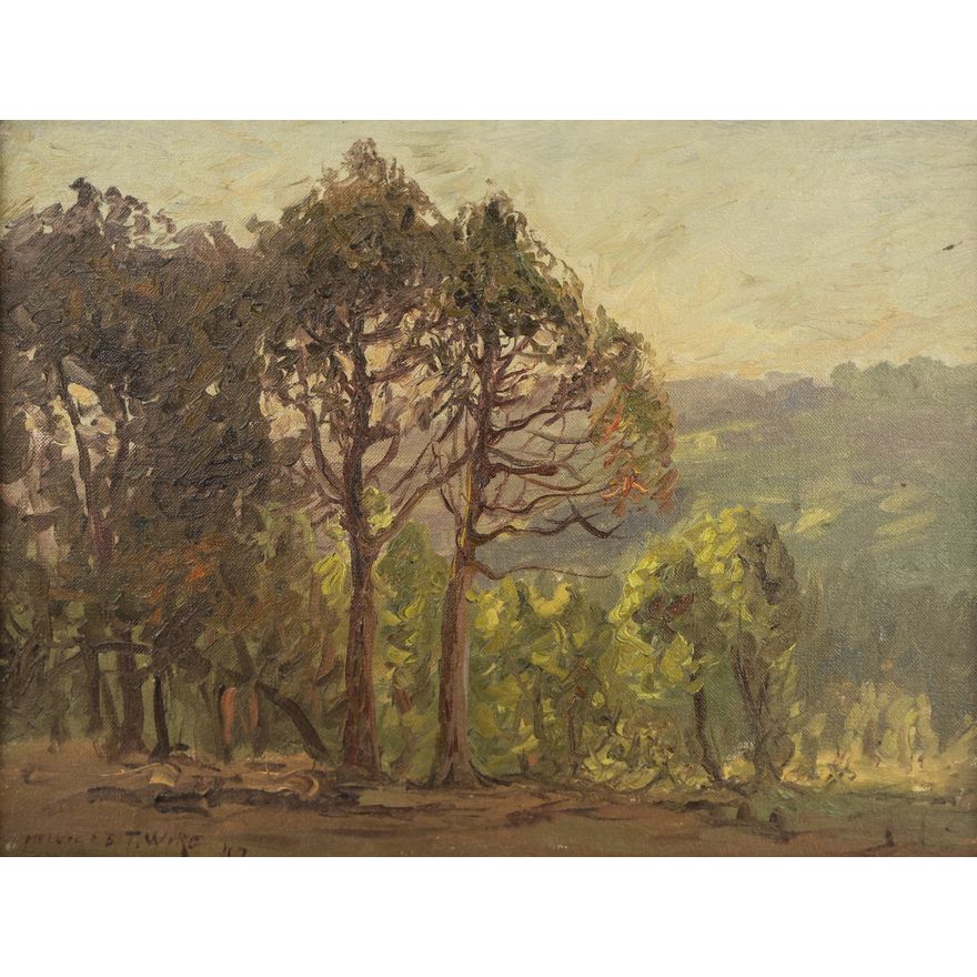 Melville Wire ''Broken Tree'' 1917 Oil