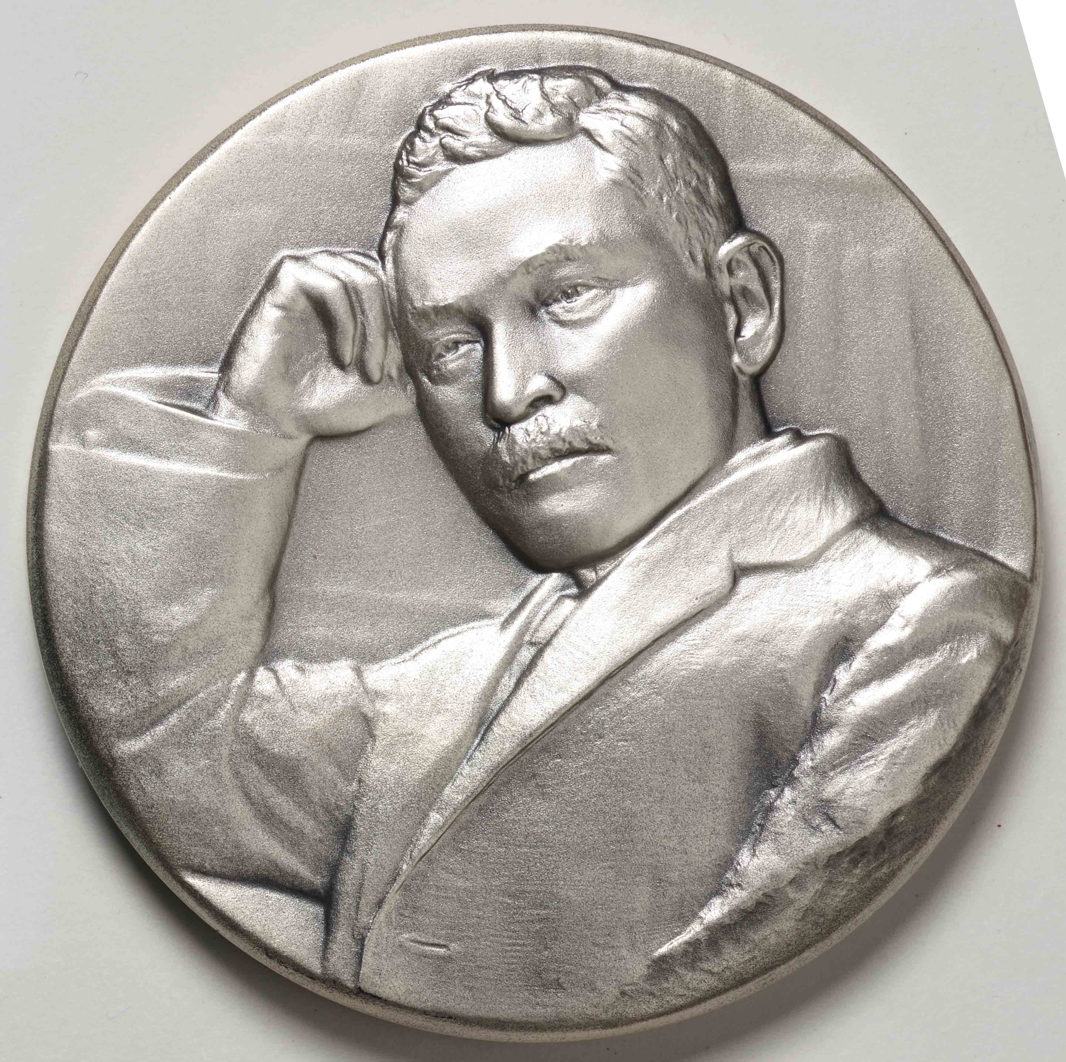 純銀製メダル　肖像メダル　夏目漱石　167g