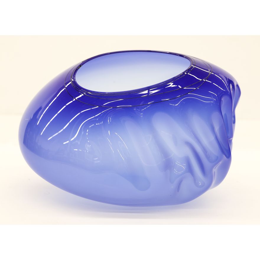 Dale Chihuly ''Cobalt Blue Basket'' 1997 Blown Glass