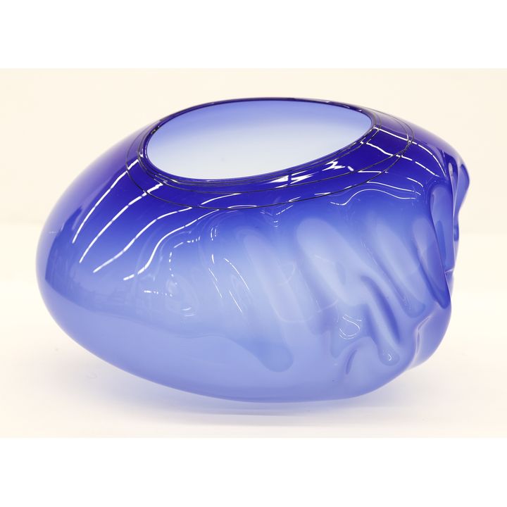 Dale Chihuly ''Cobalt Blue Basket'' 1997 Blown Glass