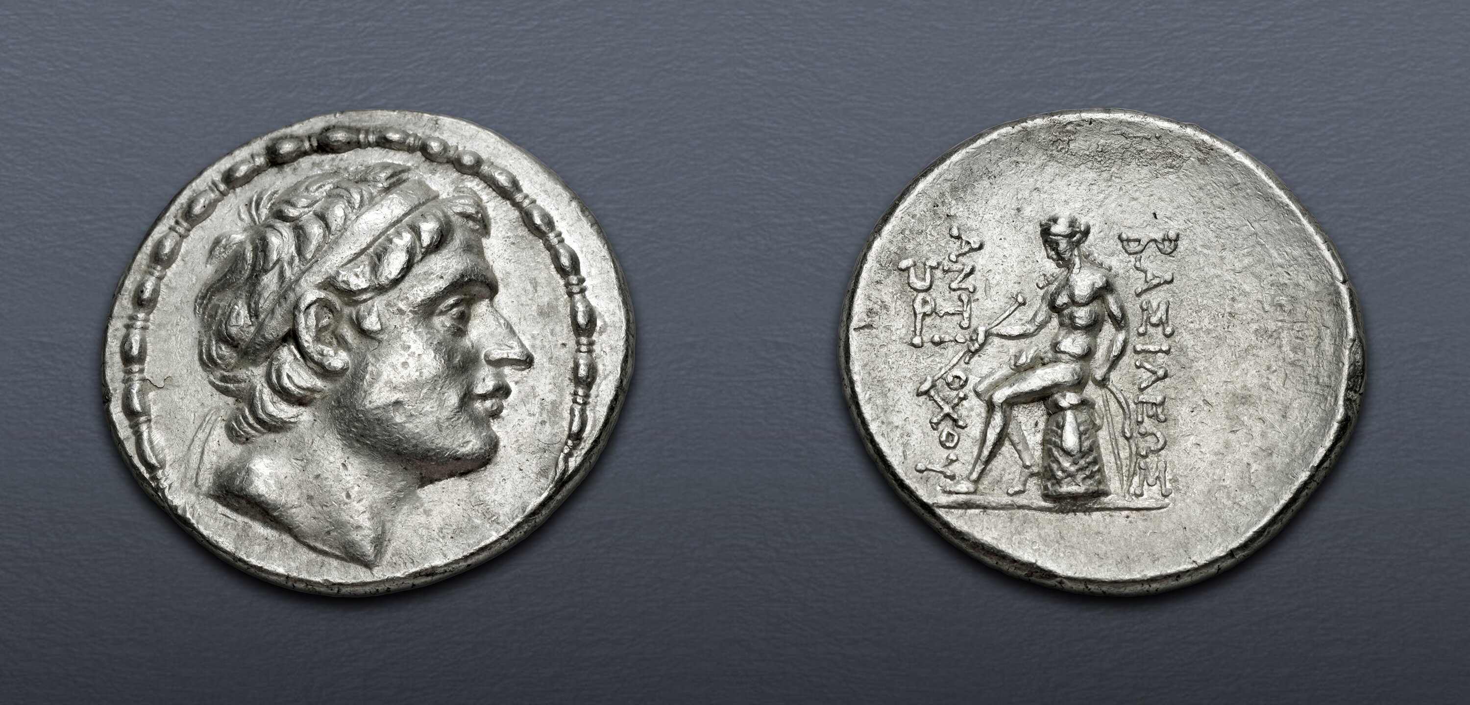 SELEUKID EMPIRE. Antiochos III ‘the Great’. 222-187 BC. AR Tetradrachm ...