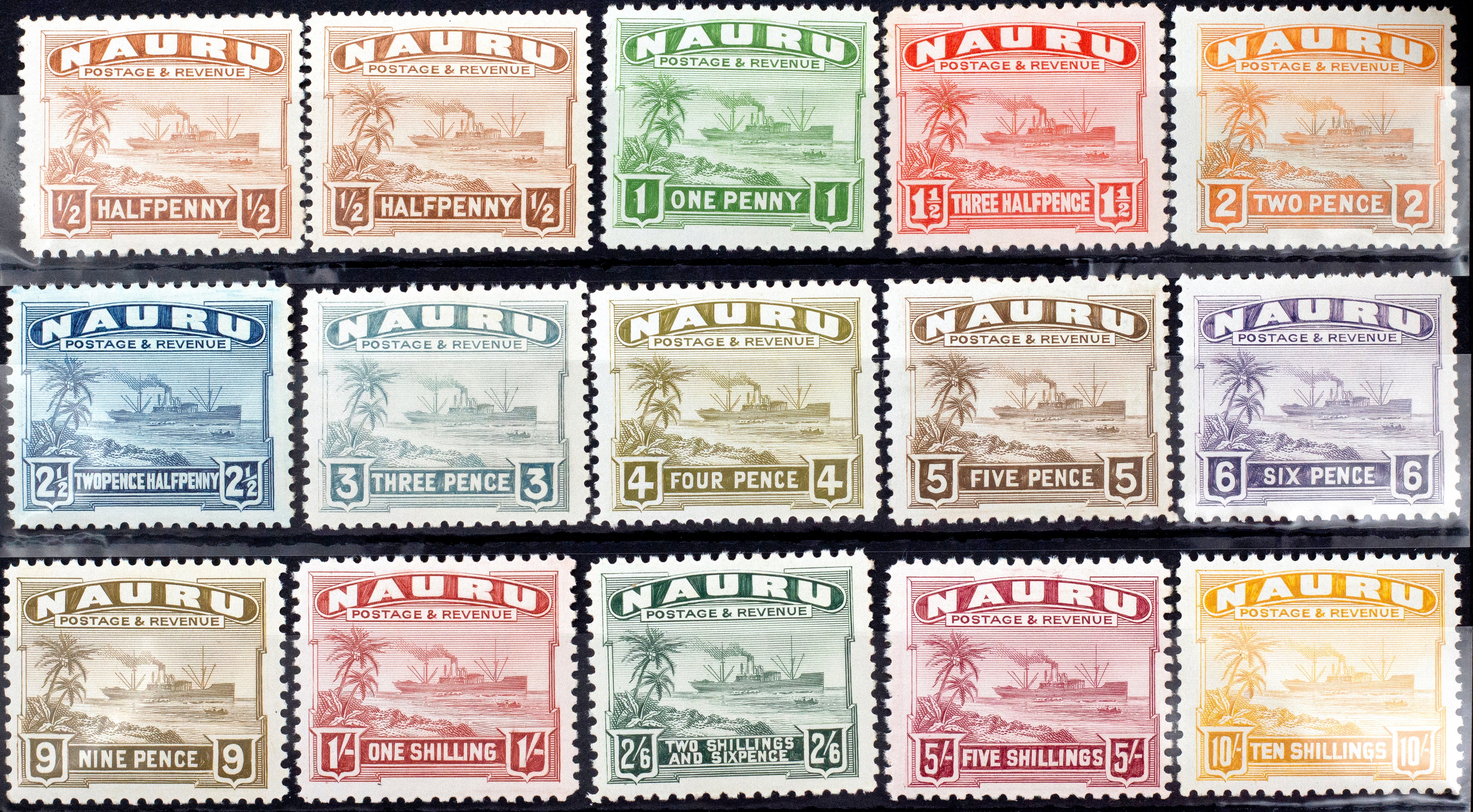 Nauru, Ship, 1924, Fine