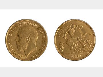 1911 KING GEORGE V HALF SOVEREIGN