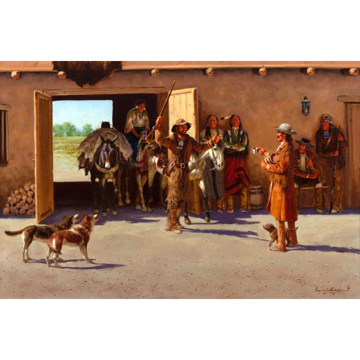 Harvey Johnson (1921-2005), A Bent's Fort Welcome