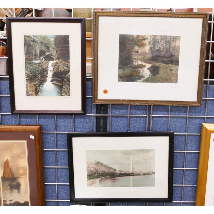 3pc Vintage Framed Tinted Photos- largest 15x17''