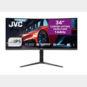 JVC ULTRAWIDE IPS CURVED 34 3440 X 1440P WQHD. MODEL NUMBER LT-GN3545. -