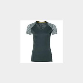 ASICS DARK GREY FUZEX V-NECK TOP M - 52055/31025