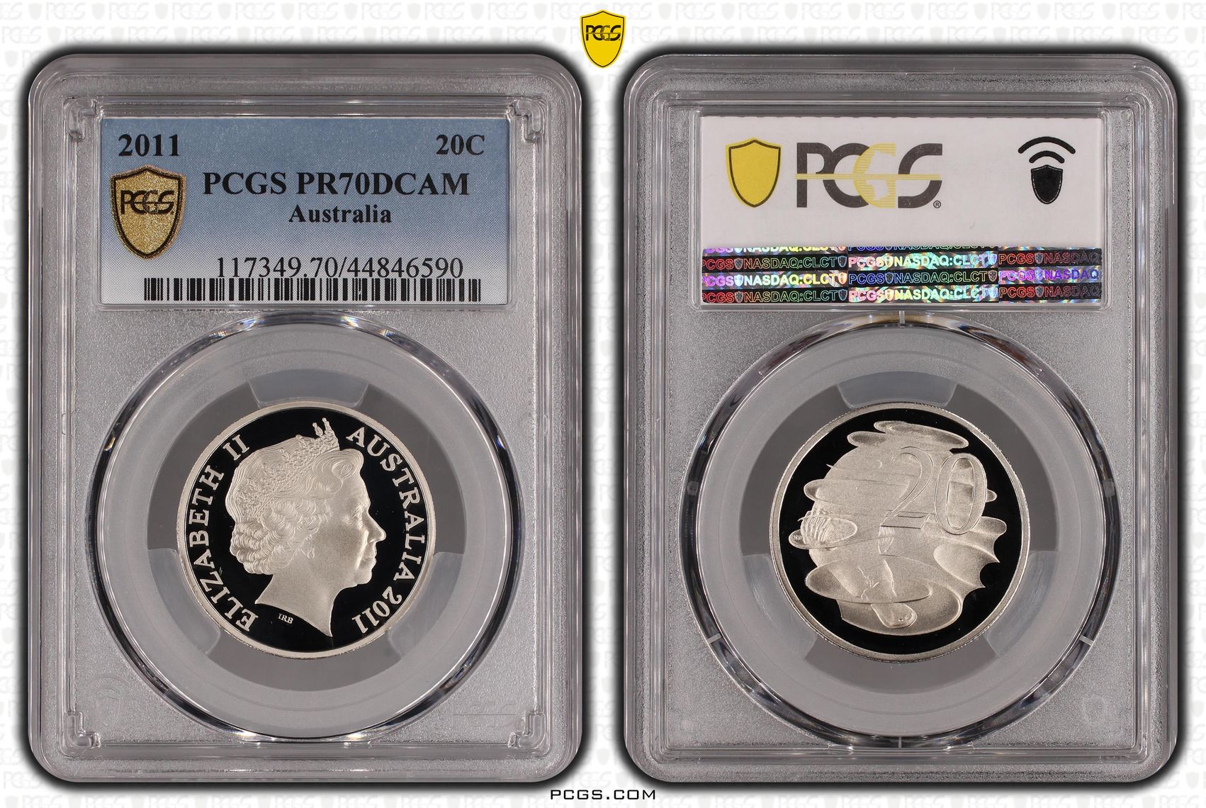 2011 Australia Twenty Cent, 20c PCGS - PR70DCAM POP 13/0 -590