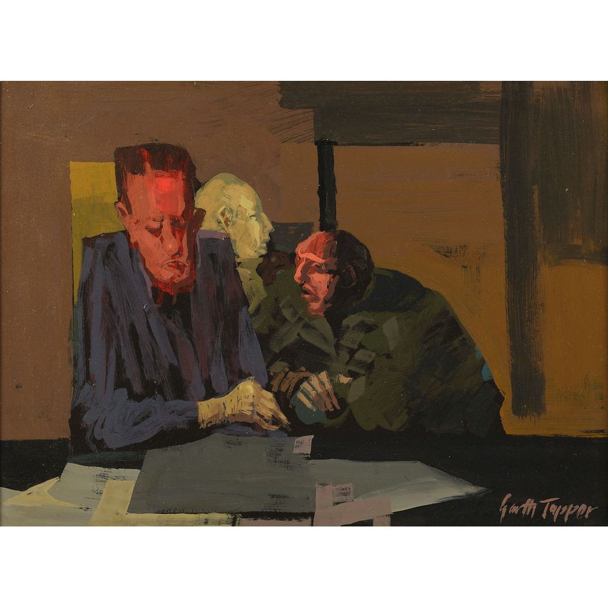 Garth Tapper 'Three men in room'