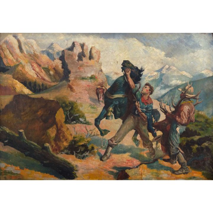 Leigh Proust Deer Hunter & Horses - Montana