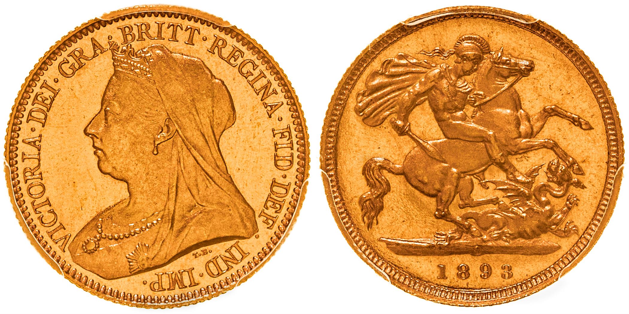 Victoria, Half Sovereign, 1893-S, PCGS PR65+DCAM