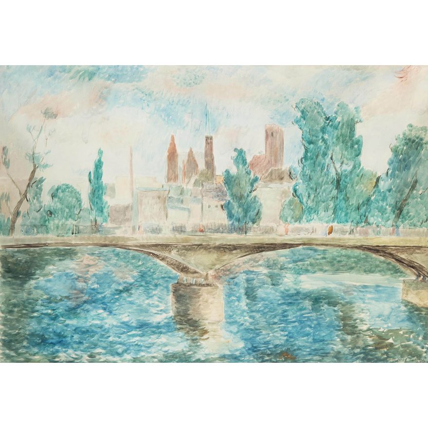 Eugeniusz Geppert | Pejzaż miejski, 1946 r.