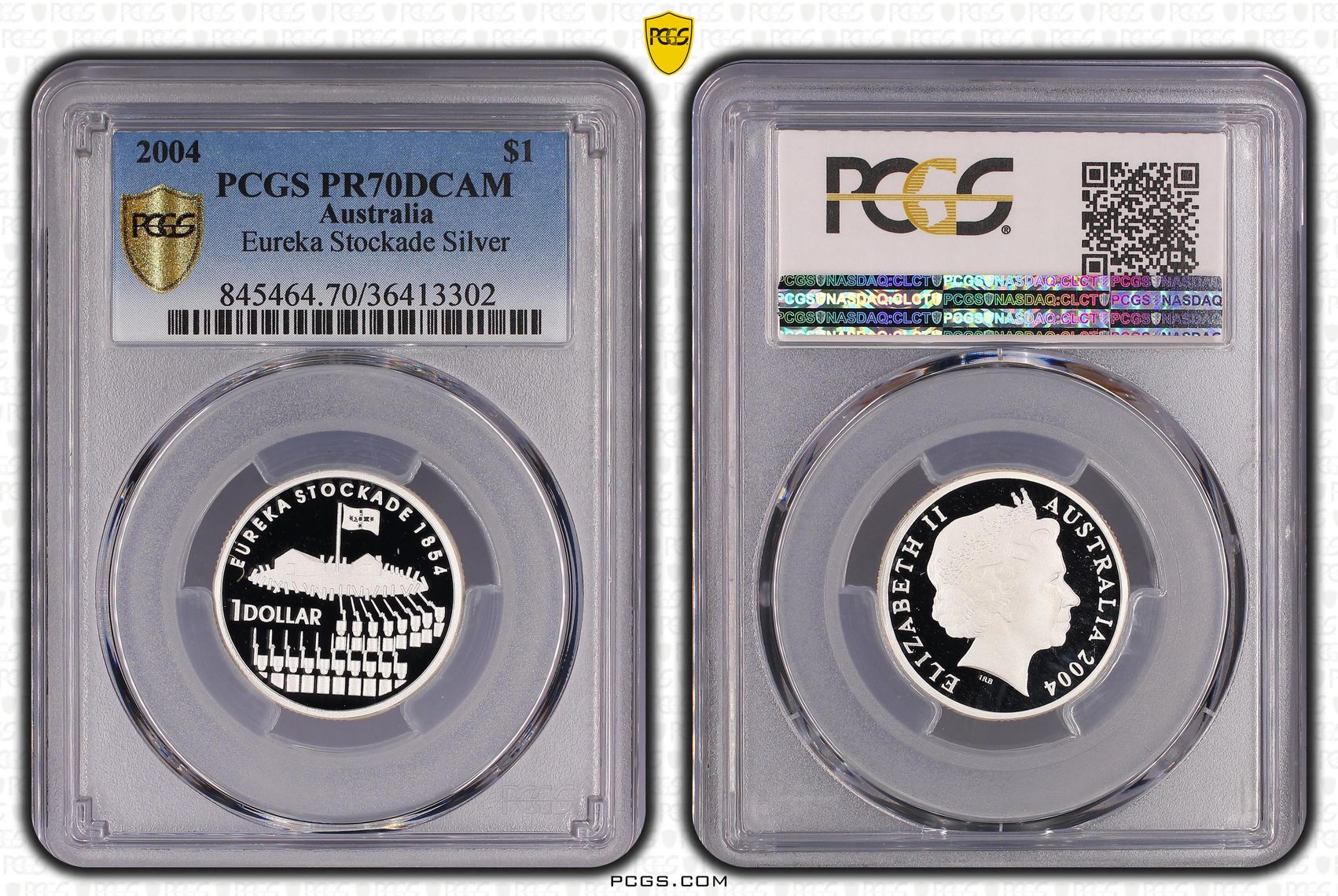Eureka Stockade POP 20/0, One Dollar, 2004, PCGS PR70DCAM