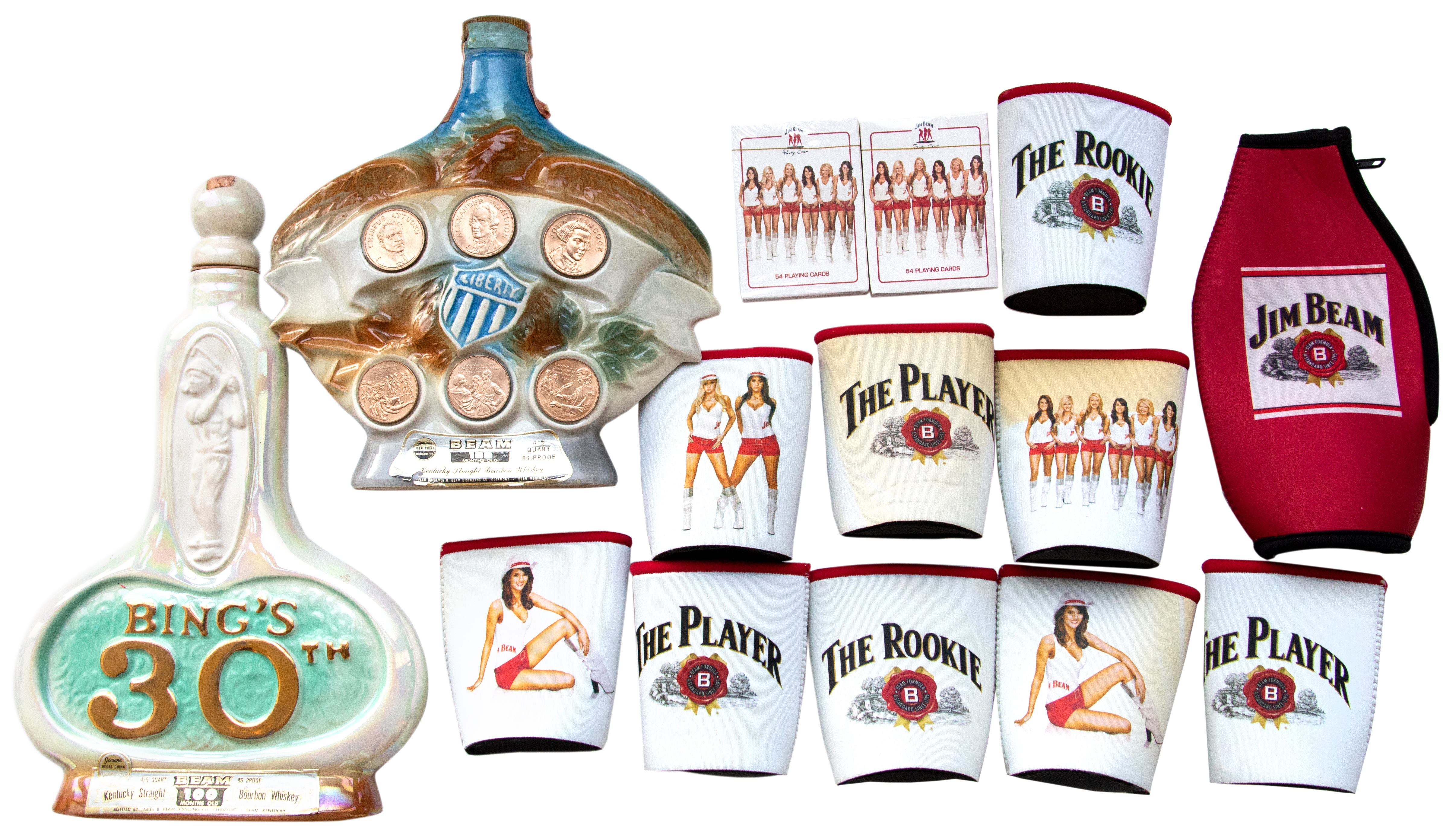 366 · Jim Beam Collector Decanters, 1970s,