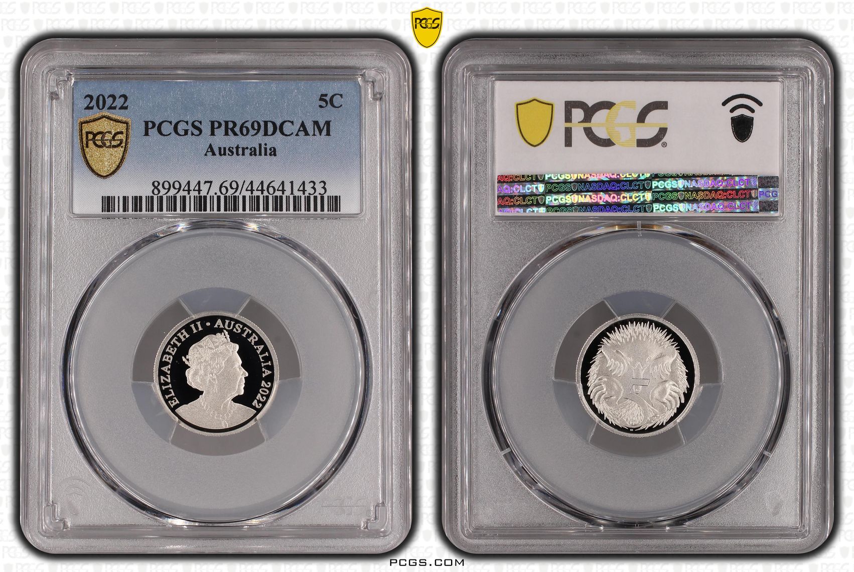 Elizabeth II, Five Cent, 2022, PCGS PR69DCAM
