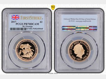 2017 PROOF GOLD 2 POUND PR70 DCAM TOP POP! FIRST STRIKE