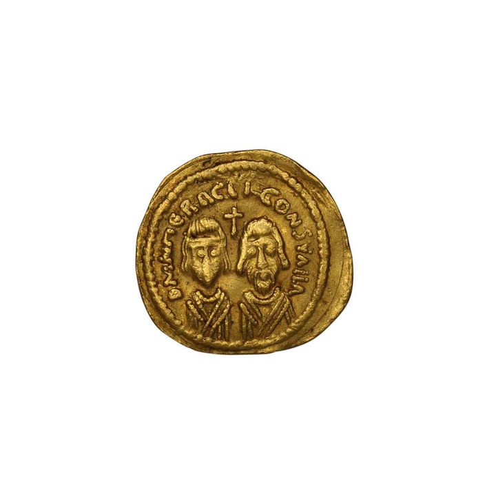 Byzantine Empire, Gold solidus of Heraclius, F - gVF