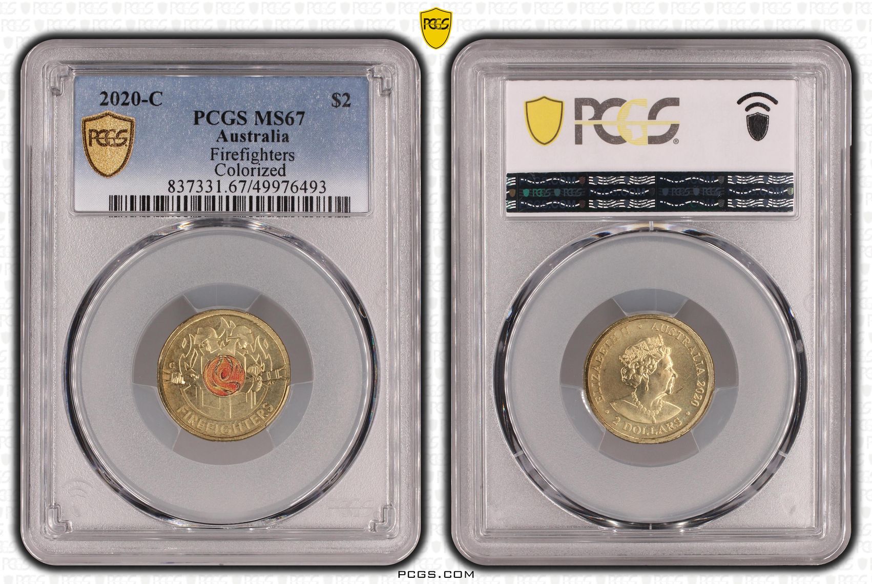 Firefighters Colorized, Two Dollar, 2020-C, PCGS MS67