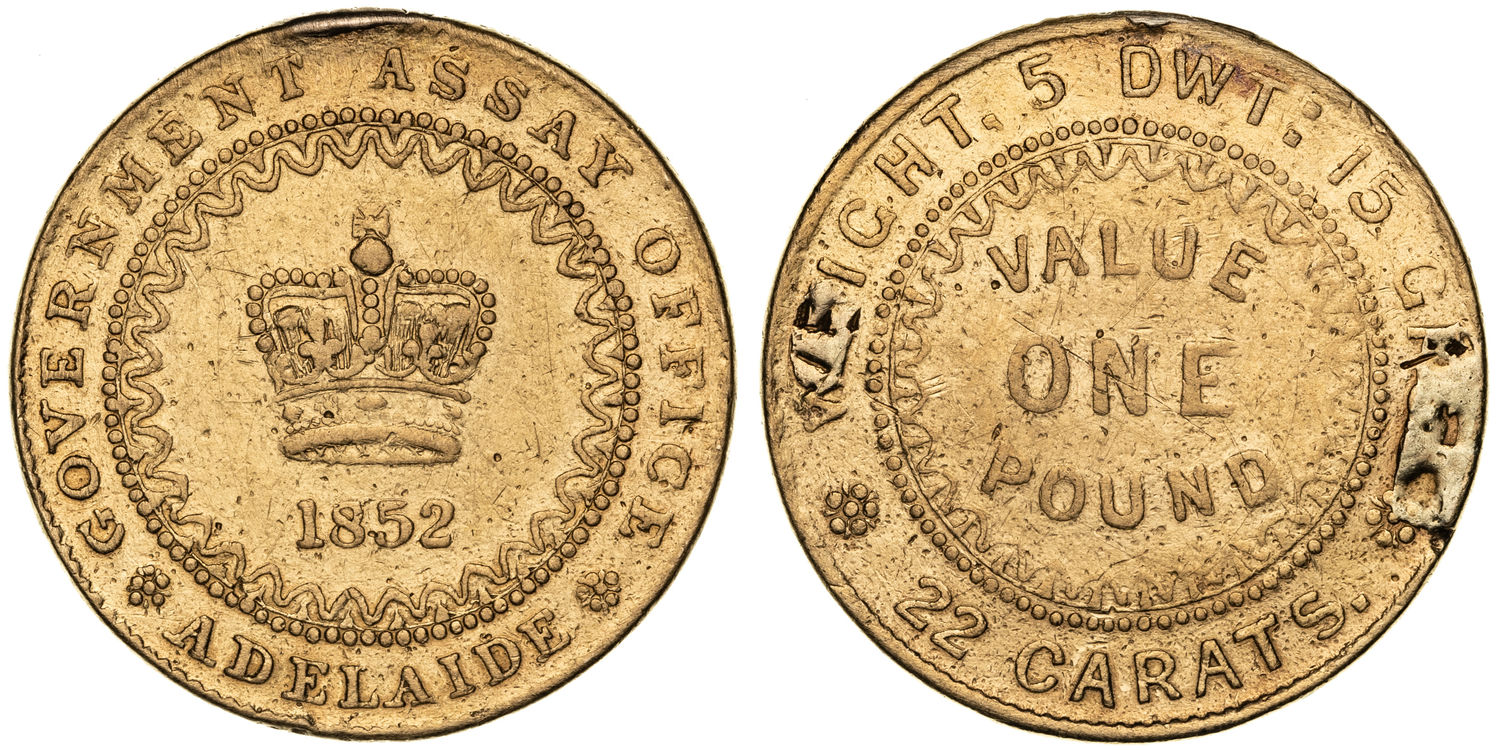 Adelaide Pound - Type 2, 1852, VF