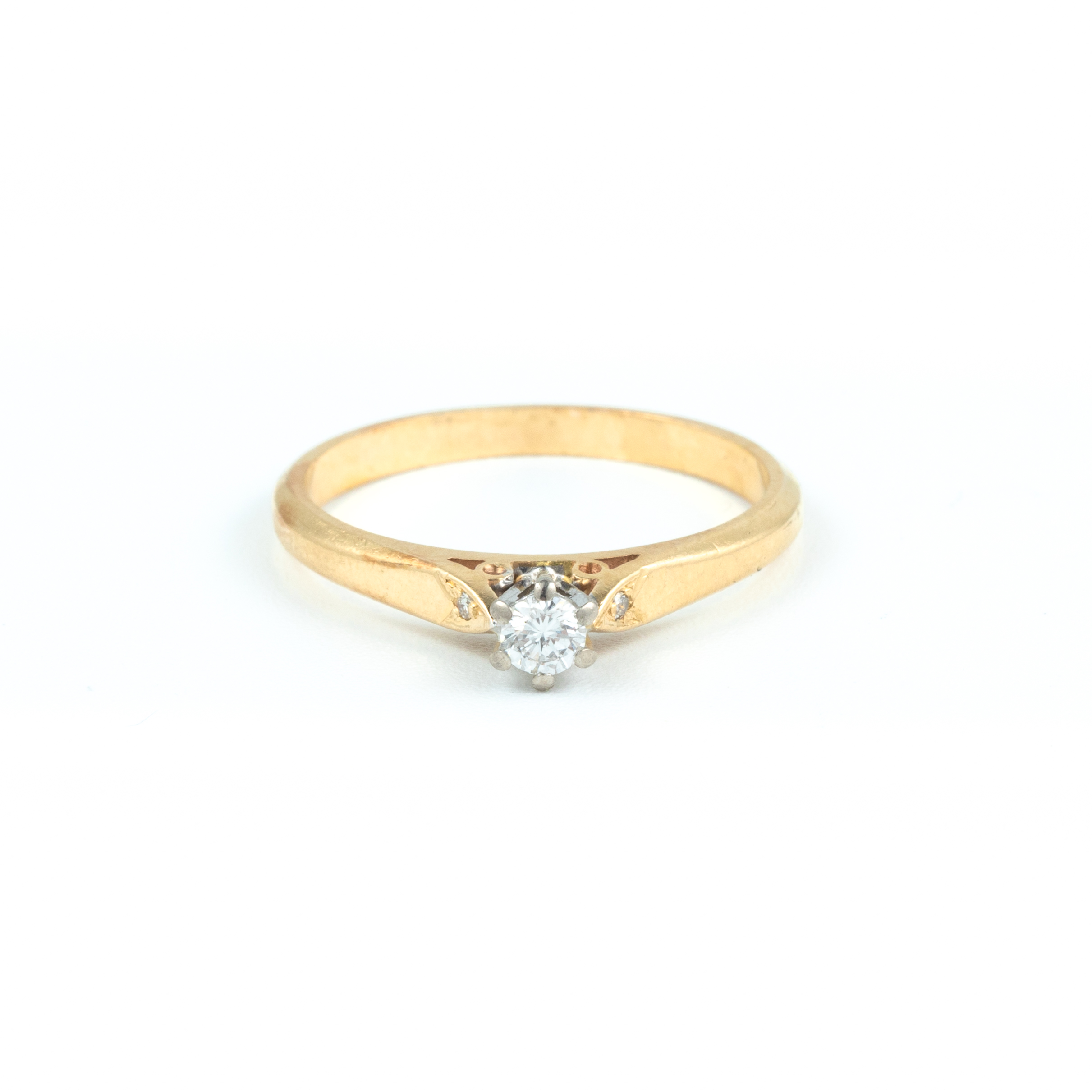 Vintage Diamond 14ct Gold Ring,