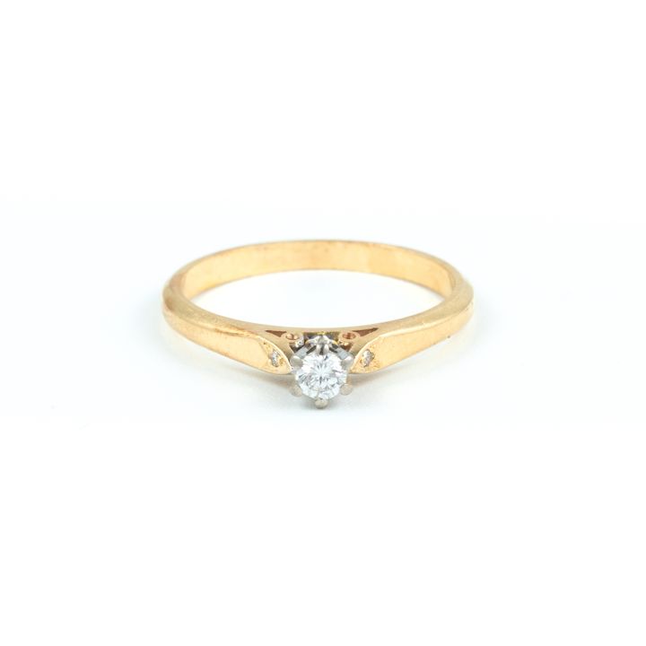Vintage Diamond 14ct Gold Ring,