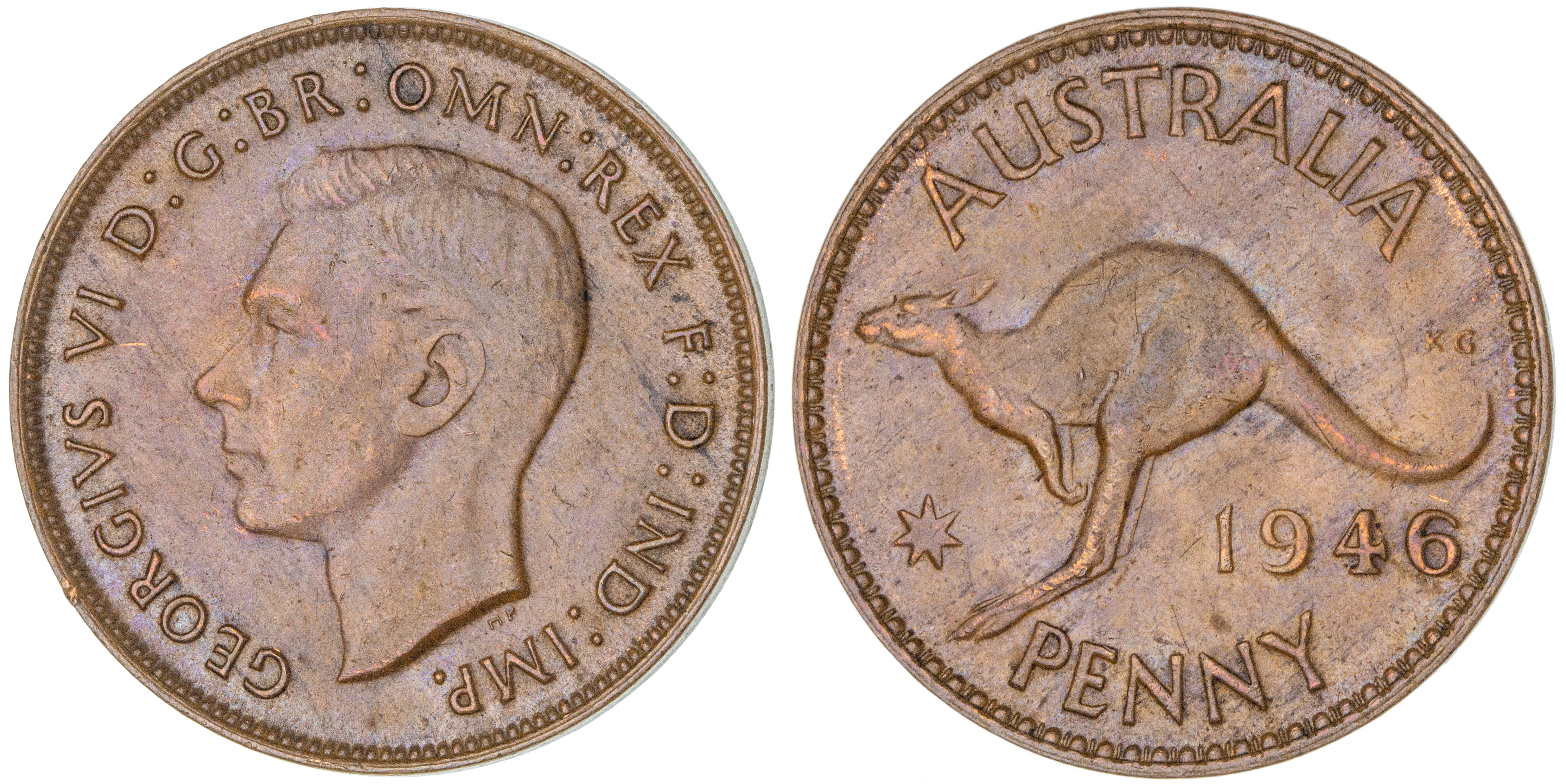 George VI, Penny, 1946, gEF