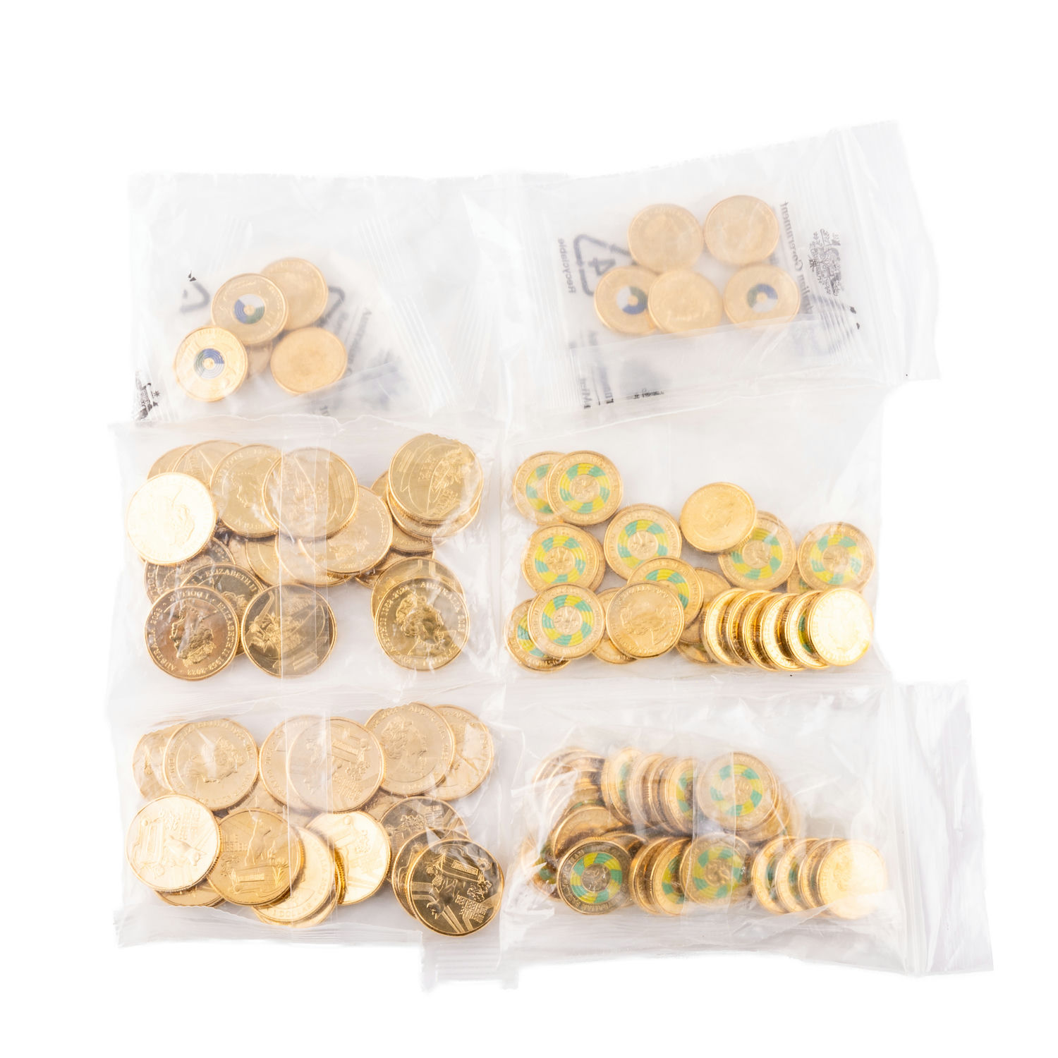 Mint Bags, One Dollar - Two Dollars, 2020 - 2022, UNC