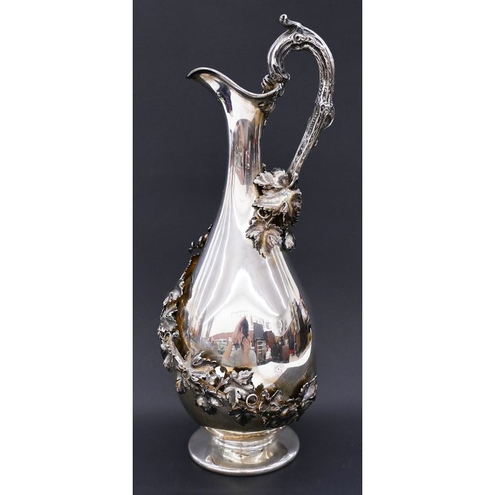 Fine Victorian Silver Grape Claret Jug